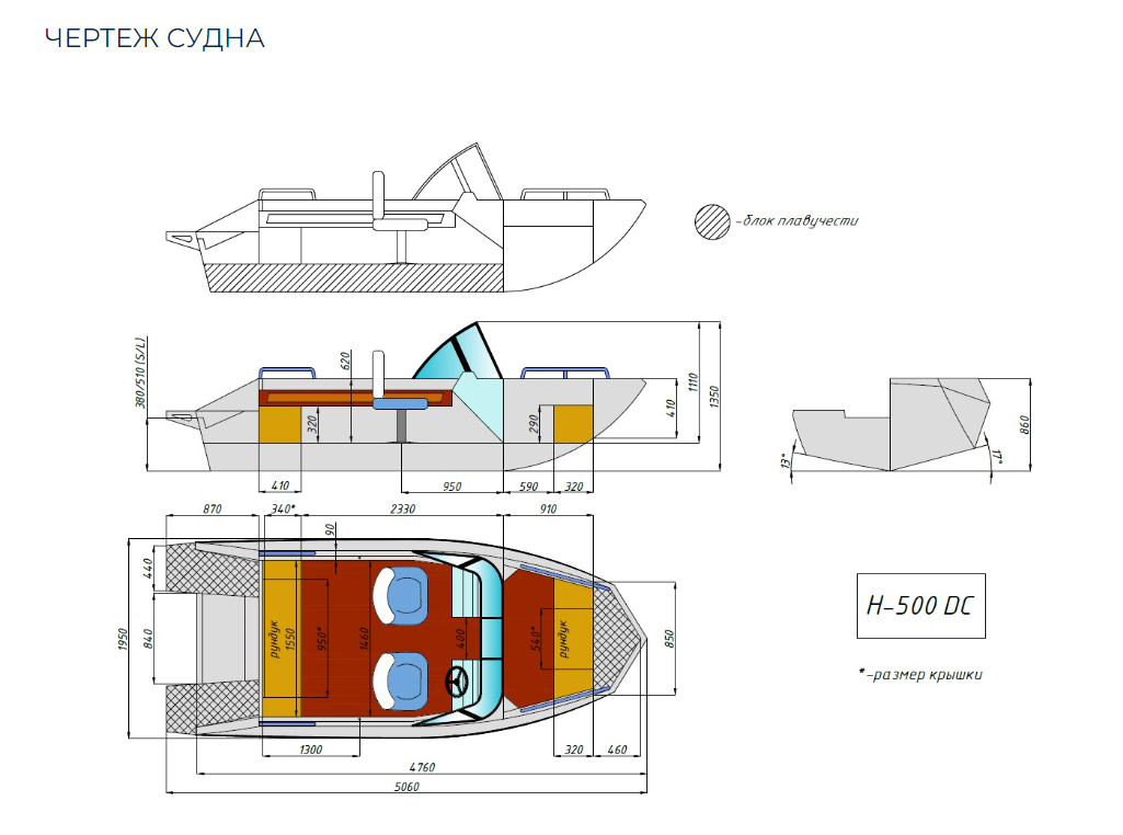 Алюминиевый катер Неман-500 DC Pro в Ухте