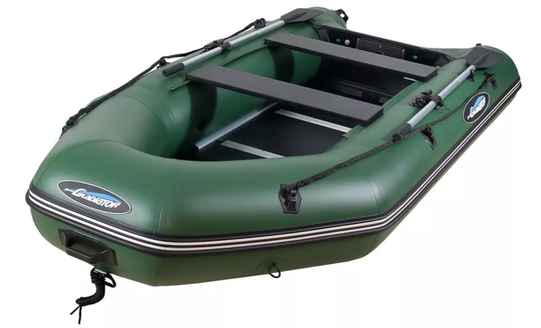 МОТОРНО-ГРЕБНАЯ ЛОДКА ПВХ GLADIATOR А 340 ТК С ФАНЕРНЫМ ПОЛОМ в Ухте