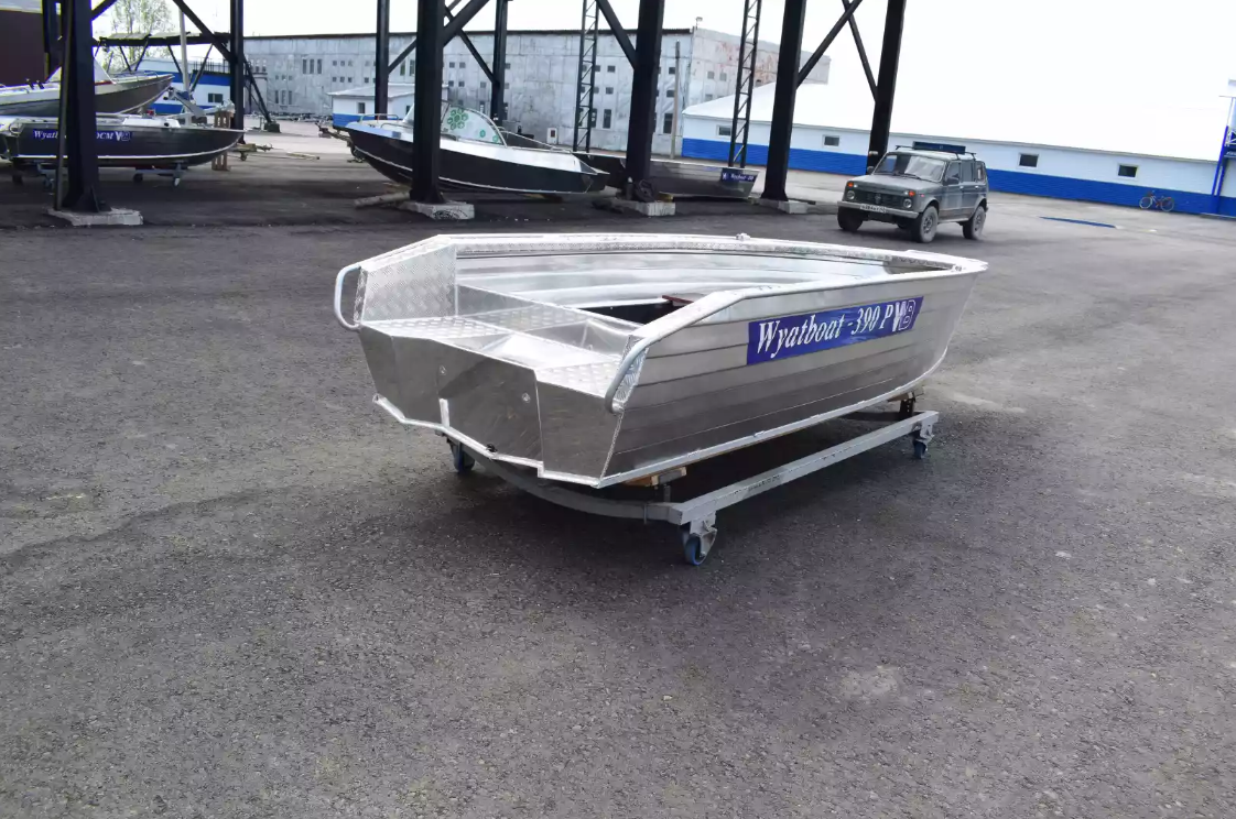 Алюминиевая лодка Wyatboat-390Р Увеличенный борт в Ухте