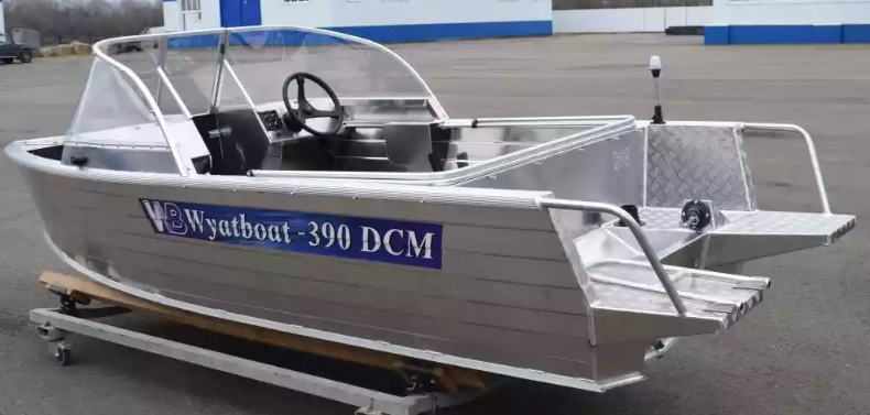 Алюминиевый катер Wyatboat-390 DCM Увеличенный борт в Ухте