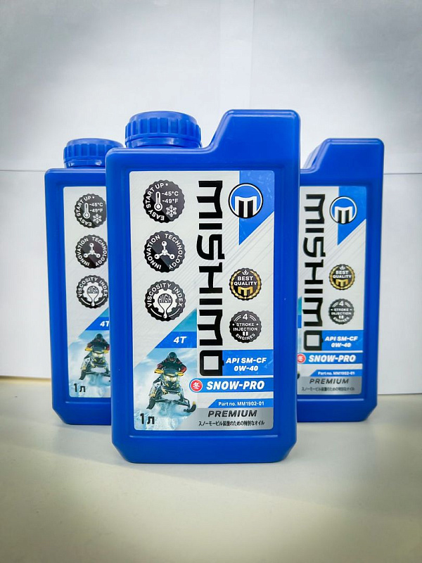 Масло синтетическое MISHIMO SNOW-PRO PREMIUM 4Т (SAE 0W-40 API SL/SJ/CF) в Ухте