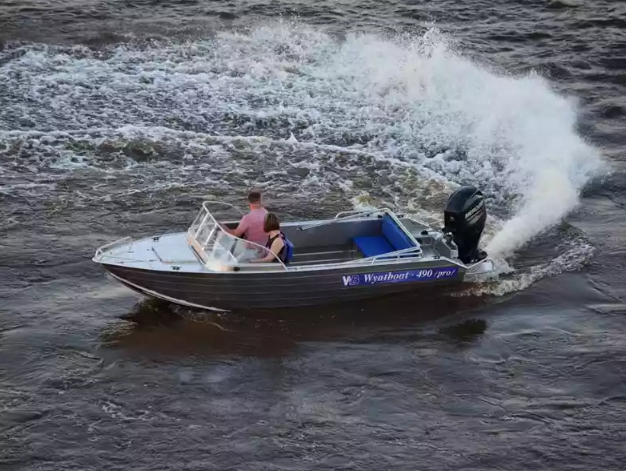 Алюминиевый катер Wyatboat-490 Pro водомет в Ухте