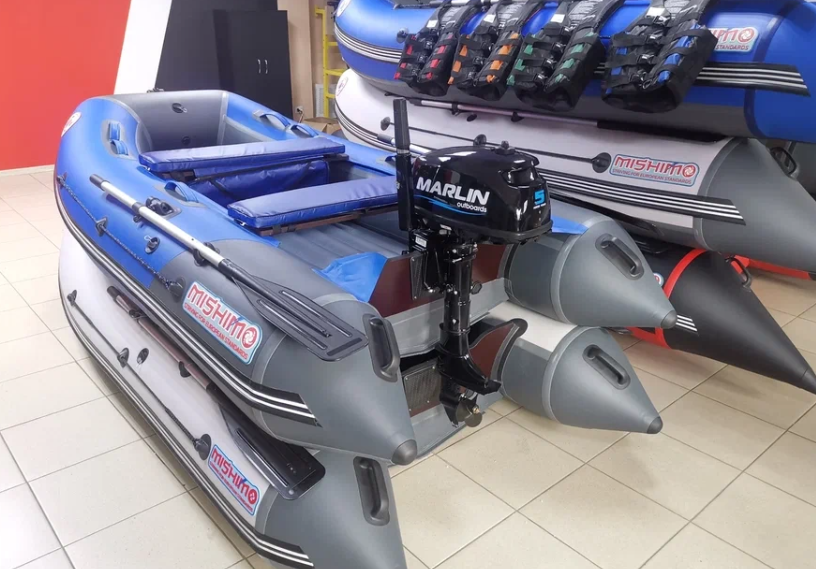 КОМПЛЕКТ ЛОДКА MISHIMO LITE 315 + МОТОР 5л.с в Ухте