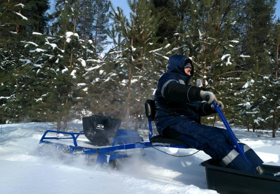 Мотобуксировщик толкач Альбатрос-XL8 с модулем. Без фары, тележки в Ухте