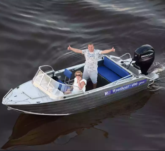 Алюминиевый катер Wyatboat-490 Pro в Ухте