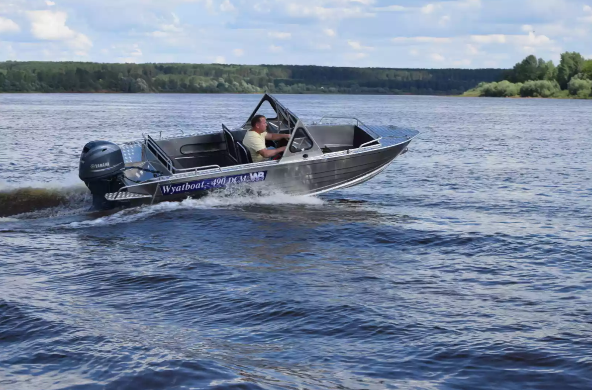 Алюминиевый катер Wyatboat-490 DCM Pro в Ухте