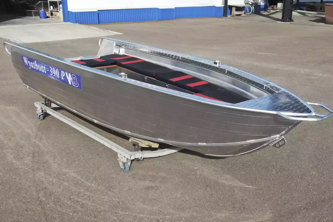 Алюминиевая лодка Wyatboat-390РМ увеличенный борт в Ухте
