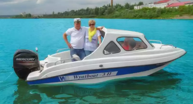 Стеклопластиковый катер Wyatboat-3 П (полурубка) в Ухте