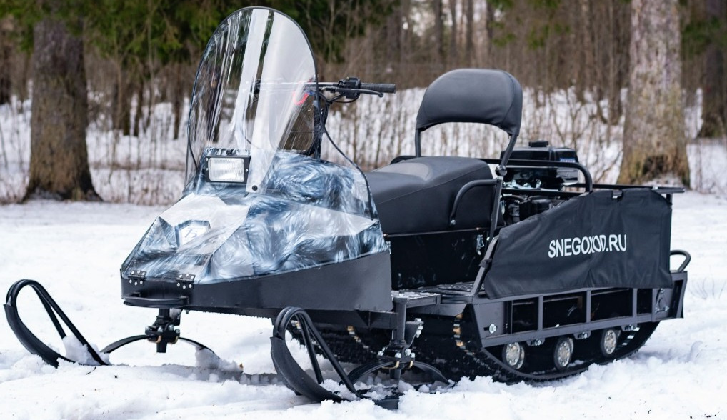 Миниснегоход Бурлак Егерь Экспедитор 15 л.с. , реверс, тормоз, капот белый в Ухте