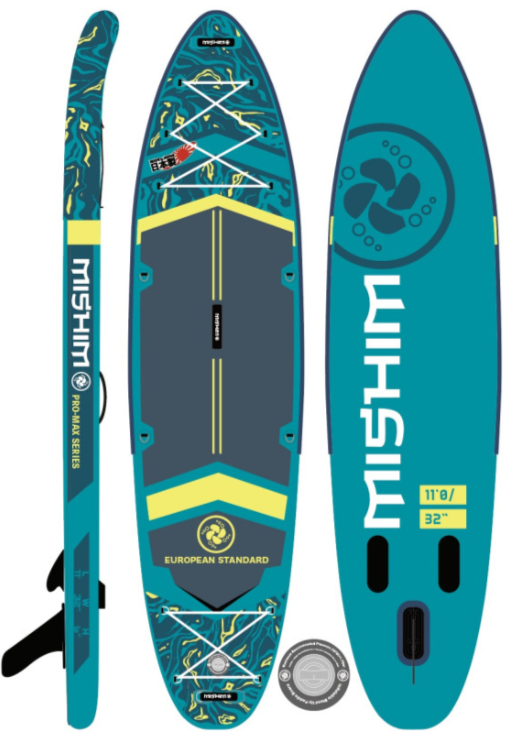 SUP (САП) Доска MISHIMO PRO-MAX Light Teal 11’ (335см) в Ухте