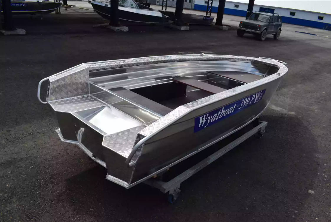 Алюминиевая лодка Wyatboat-390Р Увеличенный борт в Ухте