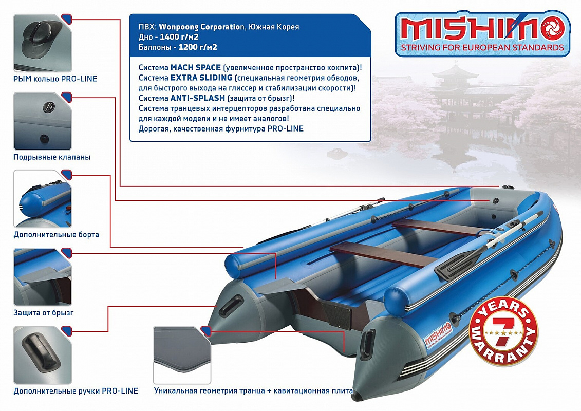 Лодка MISHIMO FAMILY LITE DF 370 в Ухте