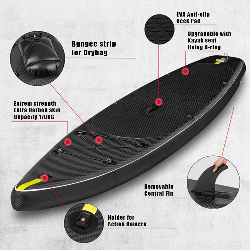 SUP (САП) ДОСКА MISHIMO CARBON DARKSIDE 11’ (335СМ) в Ухте