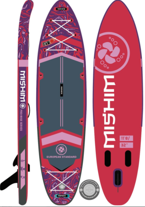 SUP (САП) Доска MISHIMO PRO-MAX Viva Magenta 10.8’ (330см) в Ухте