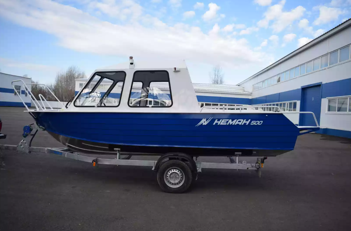 Алюминиевый катер Неман-500 (закрытая рубка) в Ухте