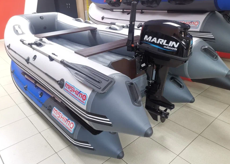 КОМПЛЕКТ ЛОДКА MISHIMO LITE 350 + МОТОР 9,8 Л.С. в Ухте