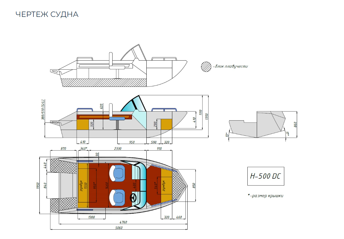 Алюминиевый катер Неман-500 DC в Ухте