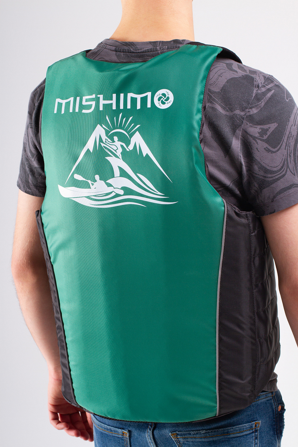 Жилет спасательный MISHIMO PRO Премиум качества Черно-зеленый в Ухте