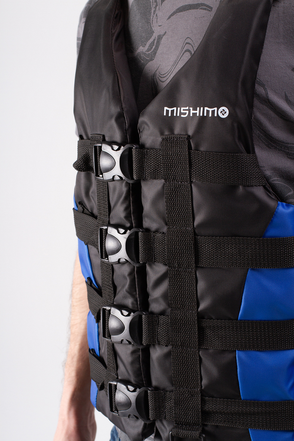 Жилет спасательный MISHIMO PRO Премиум качества Черно-синий в Ухте