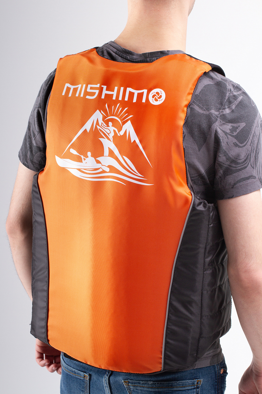 Жилет спасательный MISHIMO PRO Премиум качества Черно-оранжевый в Ухте