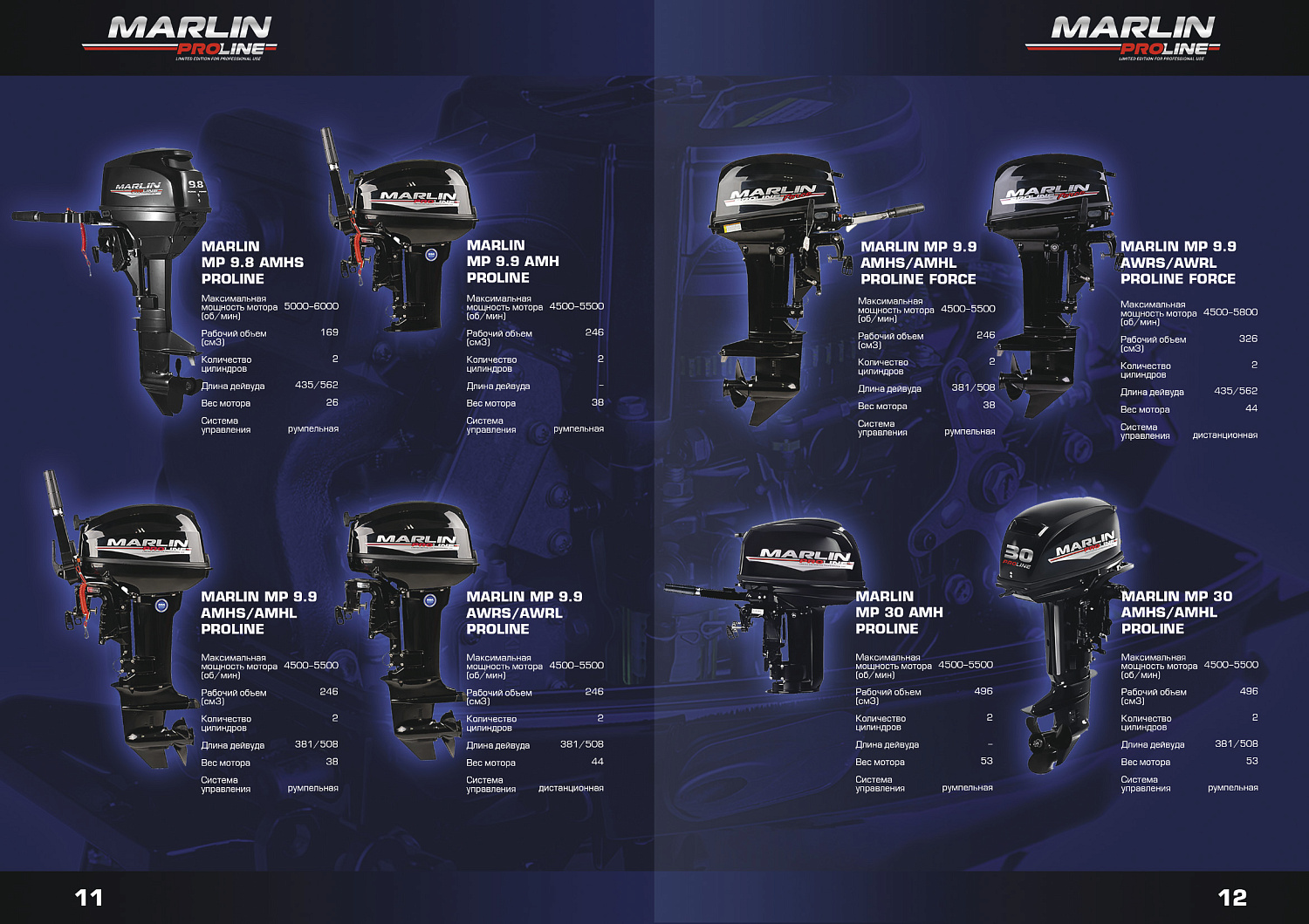 Лодочный мотор MARLIN PROLINE MP 50 AMH ПОД ВОДОМЕТ в Ухте